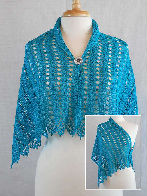 Beaded Elegance Shawl #2