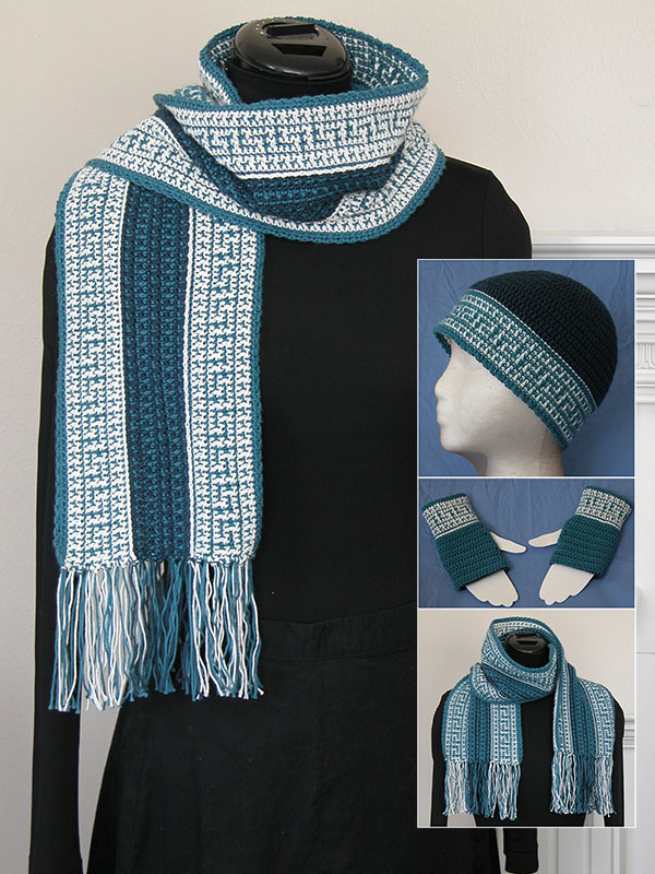 Celtic-Inspired Scarf Set