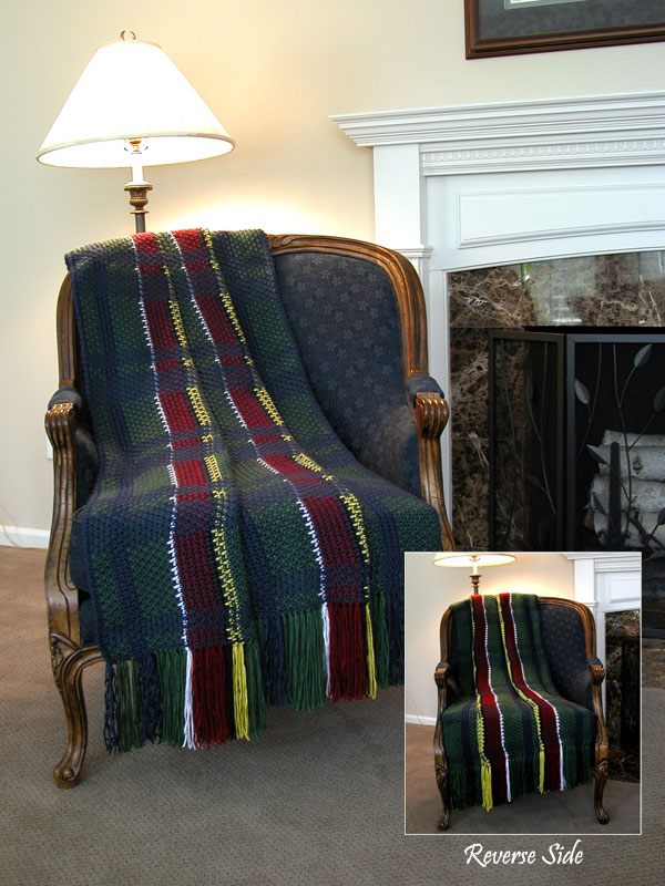 Christmas Plaid Reversible Afghan